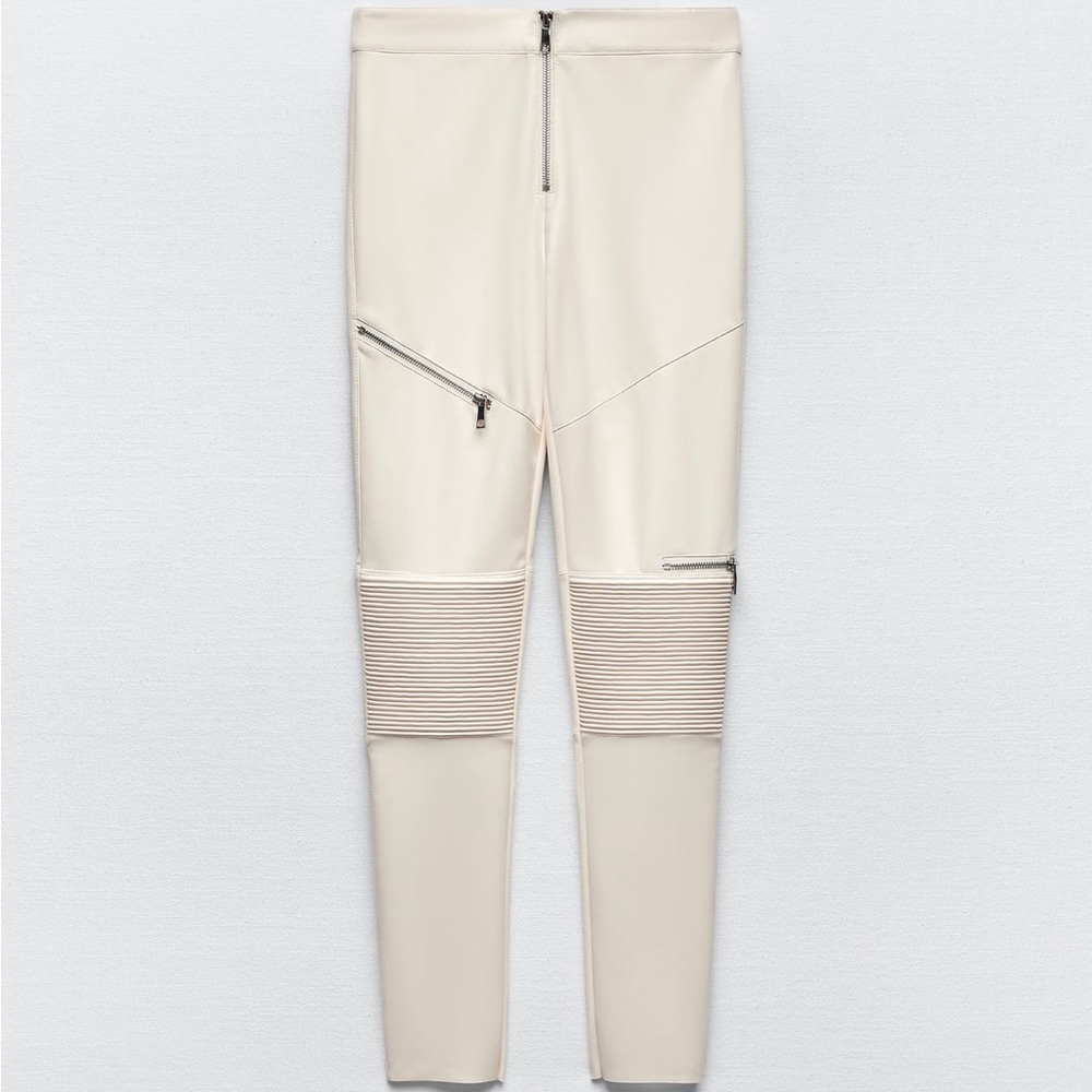 ZARA FAUX LEATHER LEGGINGS